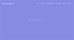 Desktop Screenshot of maximus.com.au