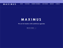 Tablet Screenshot of maximus.com.au
